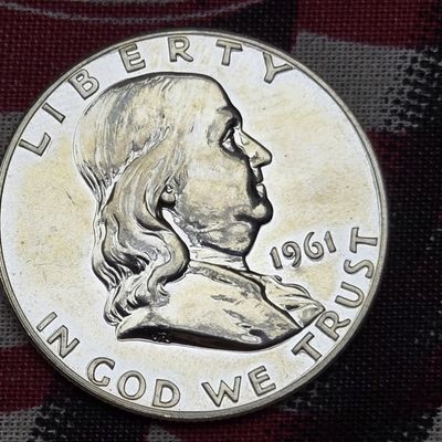 Sale Photo Thumbnail #31: 1961 Proof Franklin Half Dollar, 90% Silver