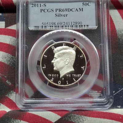 Sale Photo Thumbnail #228: 2011-S Silver Kennedy Half Dollar PCGS PR69DCAM