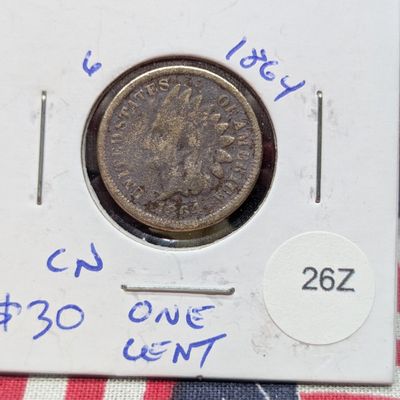 Sale Photo Thumbnail #156: 1864 Indian Head Cent