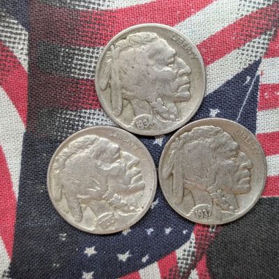 Sale Photo Thumbnail #279: 1934, 1935, 1937 Indian Head Buffalo Nickels