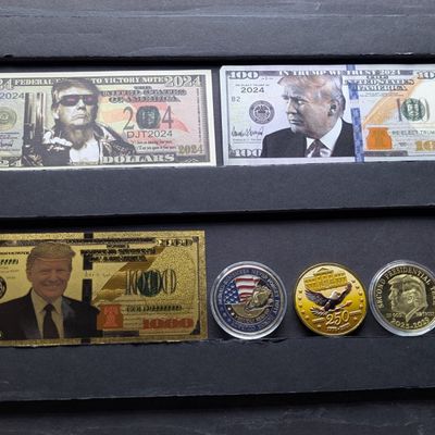Sale Photo Thumbnail #63: 2024 Donald Trump Novelty Collectibles - Donald Trump Notes & Coins/Rounds - No Melt/Face Value