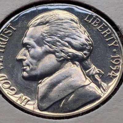 Sale Photo Thumbnail #173: 1954 Proof Jefferson Nickel, Full Steps