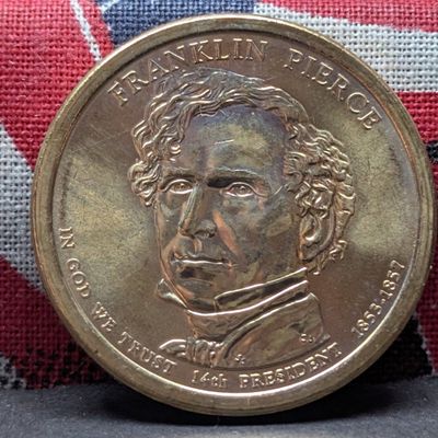 Sale Photo Thumbnail #343: 2010-D Franklin Pierce Presidential Dollar - Position B - Uncirculated bought directly from the US mint when released.