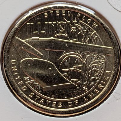 Sale Photo Thumbnail #187: 2024-D Uncirculated American Innovation Dollar with Steel Plow Reverse, Illinois (IL)