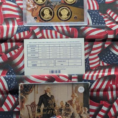 Sale Photo Thumbnail #164: 2008-S U.S. Mint Presidential $1 Coin Proof Set in OGP w/ COA - Low Mintage!