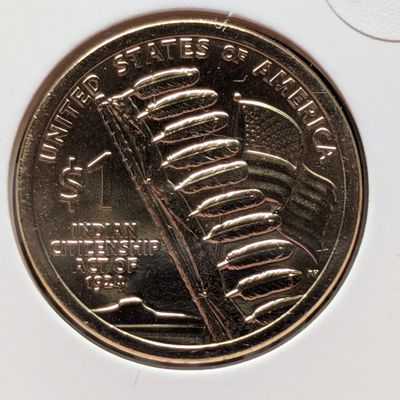 Sale Photo Thumbnail #101: 2024-D Uncirculated Sacagawea Dollar with Indian Citizenship Reverse