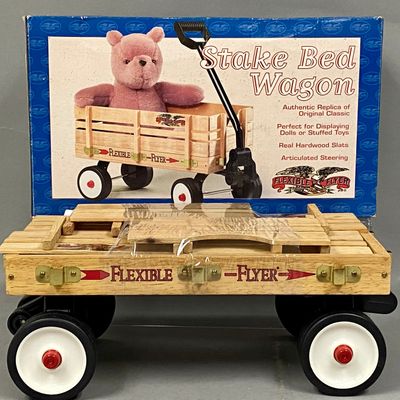 Sale Photo Thumbnail #482: Flexible Flyer Hardwood Stake Bed Wagon