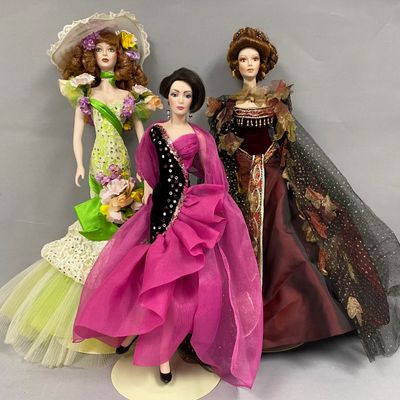 Sale Photo Thumbnail #444: Bob Mackie & GHD Porcelain Dolls