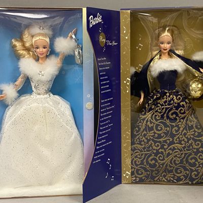 Sale Photo Thumbnail #446: Mattel Winter's Reflection & Ring New Year Barbies