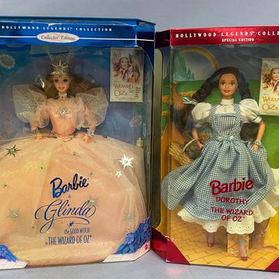 Sale Photo Thumbnail #421: 2 Mattel Hollywood Legends Wizard of Oz Barbies