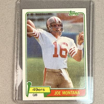 Sale Photo Thumbnail #19: 1981 Topps Joe Montana Rookie Card