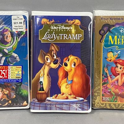 Sale Photo Thumbnail #153: 3 Disney Masterpiece Collection VHS Movies