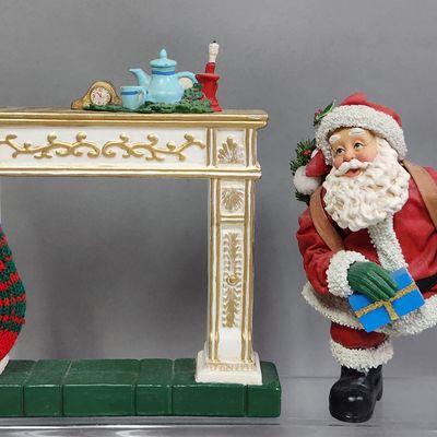 Sale Photo Thumbnail #382: Clothtique Down The Chimney Santa