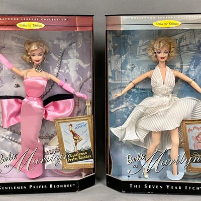 Sale Photo Thumbnail #415: 2 Mattel Hollywood Legends Marilyn Monroe Barbies