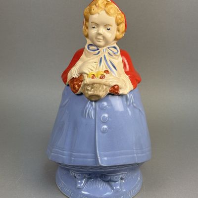 Sale Photo Thumbnail #238: Little Red Riding Hood Ceramic Cookie Jar