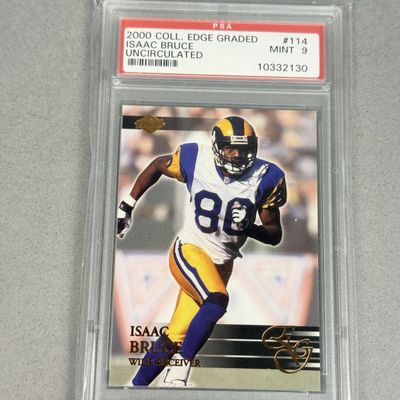 Sale Photo Thumbnail #17: Collector's Edge Isaac Bruce PSA Graded Card