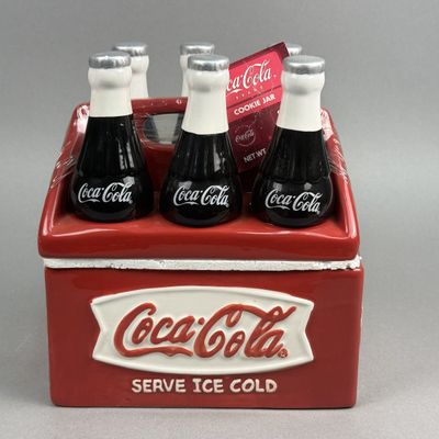 Sale Photo Thumbnail #240: Houston Harvest Ceramic Coca-Cola 6-Pack Cookie Jar