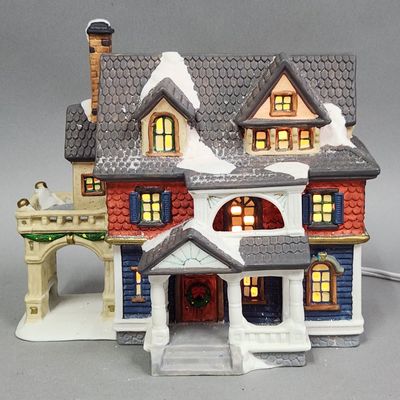 Sale Photo Thumbnail #335: Dickens Collectables Porcelain Lighted House