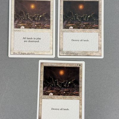 Sale Photo Thumbnail #43: Magic The Gathering 3 Armageddon Cards