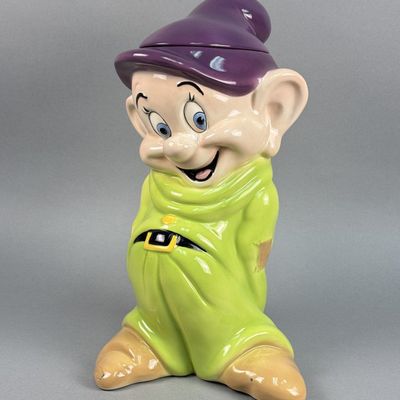 Sale Photo Thumbnail #199: Treasure Craft Ceramic Disney Dopey Cookie Jar