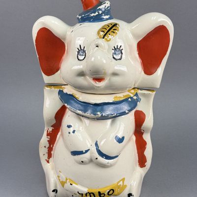Sale Photo Thumbnail #201: Disney Dumbo Turnabout Ceramic Cookie Jar