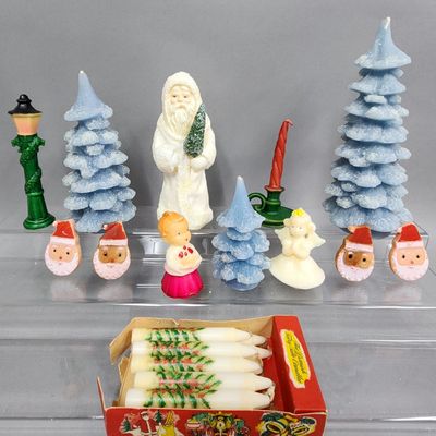 Sale Photo Thumbnail #395: Vintage Christmas Candles & Soap
