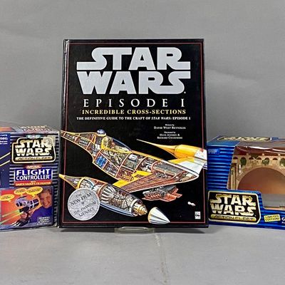 Sale Photo Thumbnail #492: Galoob Star Wars Action Fleet Toys & Episode I Cross-Sections Book