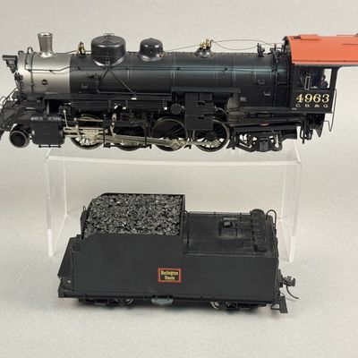 Sale Photo Thumbnail #252: CB&Q 4963 O-1a Mikado Steam Locomotive & Tender