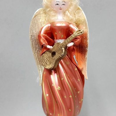Sale Photo Thumbnail #387: Italian Glass Musical Angel Ornament