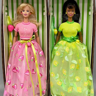 Sale Photo Thumbnail #450: 2 Mattel Avon Exclusive Sorbet Barbie Dolls