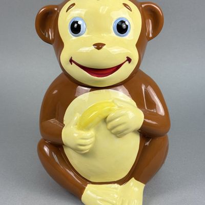 Sale Photo Thumbnail #206: Sunny Patch Mostly Monkey Ceramic Cookie Jar