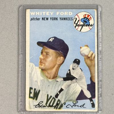Sale Photo Thumbnail #30: Topps 1954 Whitey Ford Baseball Card