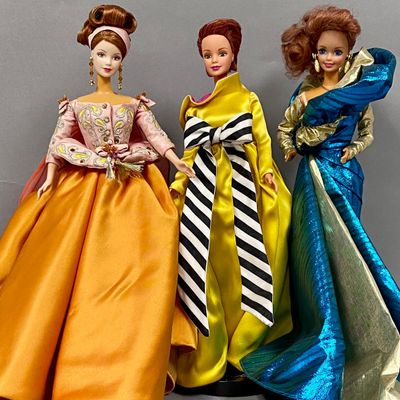 Sale Photo Thumbnail #442: 3 Mattel Classique Collection Barbie Dolls