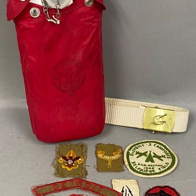 Sale Photo Thumbnail #178: Regal Aluminum Official Boy Scout Canteen & Accessories