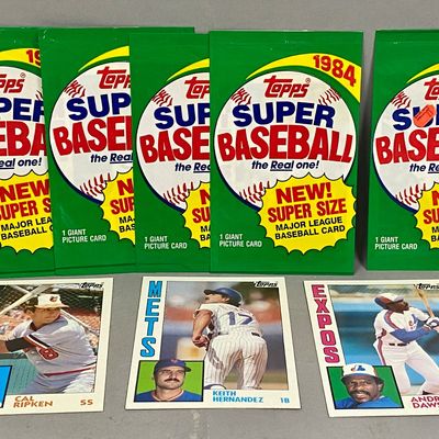 Sale Photo Thumbnail #121: 1984 Topps Super Baseball Packs & Cards