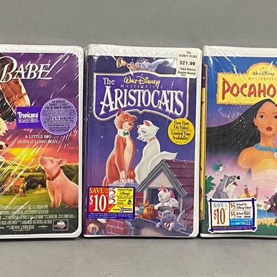 Sale Photo Thumbnail #152: Walt Disney & Universal Factory-Sealed VHS Tapes