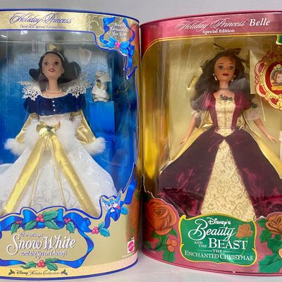 Sale Photo Thumbnail #422: Mattel Disney Holiday Princess Snow White & Belle