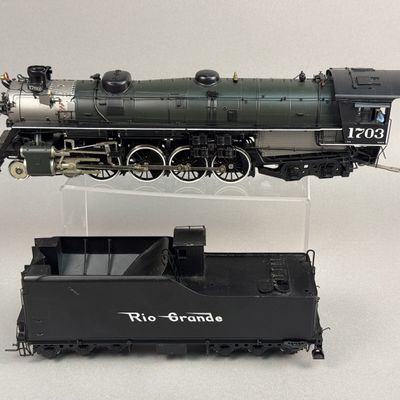 Sale Photo Thumbnail #251: D&RGW Brass 4-8-4 Steam Locomotive & Tender