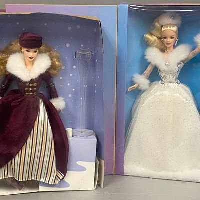 Sale Photo Thumbnail #453: Mattel Victorian Ice Skater & Winter's Reflection Barbies