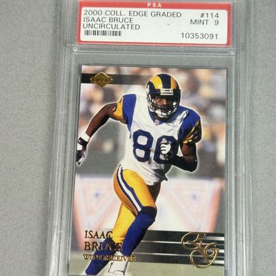 Sale Photo Thumbnail #18: Collector's Edge Isaac Bruce PSA 9 Mint 10353091