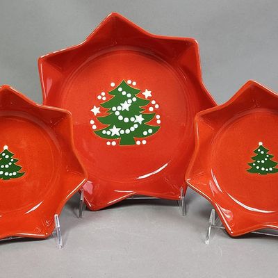 Sale Photo Thumbnail #187: Waechtersbach Germany Christmas Tree Star Dishes