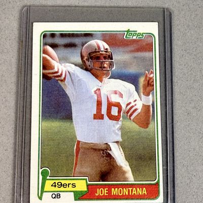 Sale Photo Thumbnail #21: 1981 Topps Joe Montana Rookie Card