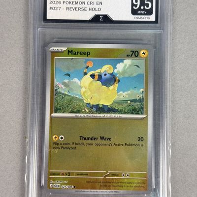 Sale Photo Thumbnail #42: Sigma 9.5 Pokemon Mareep Reverse Holo Card
