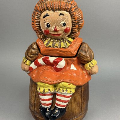 Sale Photo Thumbnail #235: Hand-Painted Ceramic Raggedy Ann Cookie Jar