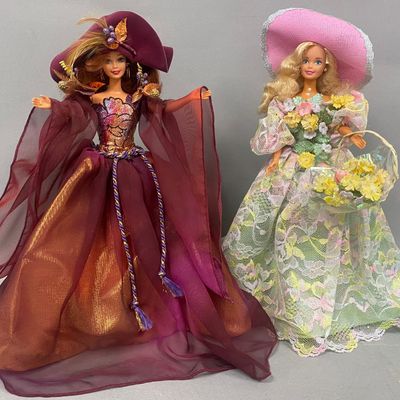 Sale Photo Thumbnail #429: Mattel Autumn Glory & Spring Bouquet Barbie Dolls