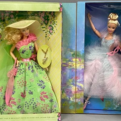 Sale Photo Thumbnail #449: 2 Mattel Vinyl Special Edition Barbie Dolls