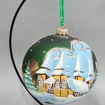 Sale Photo Thumbnail #355: Glass Village Ornament