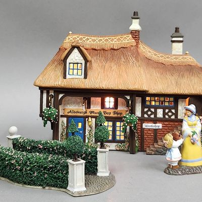 Sale Photo Thumbnail #327: Dept 56 Aldeburgh Music Box Shop Set