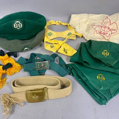 Sale Photo Thumbnail #180: Girl Scouts Fabric & Metal Vintage Uniform Accessories