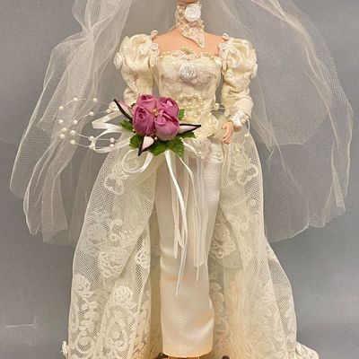 Sale Photo Thumbnail #430: Mattel Romantic Rose Bride Barbie Doll